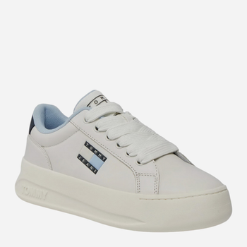 Sneakersy damskie skórzane Tommy Hilfiger EN0EN02668-YBL 39 Beżowe (8720637378380)