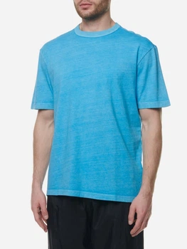 Футболка хлопковая длинная мужская Reebok Cl Nd Tee H54435 S Голубая (4065418775113)