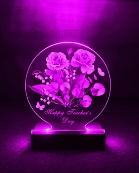 Нічник подарунок до Дня вчителя Happy Teacher's Day (принт 20)