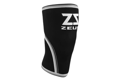 Наколенники ZEUS W 7мм для тяжелой атлетики пара с сумкой неопрен черный size L