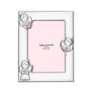 Серебряная фоторамка Три ангела для девочки (14,5 x 19 см) Valenti 73159 3LRA