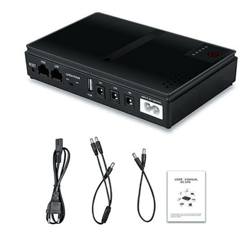 ДБЖ для роутера Mini UPS ДБЖ 5V9V12V POE LAN 10400mah 18 Вт (DC1018CP)