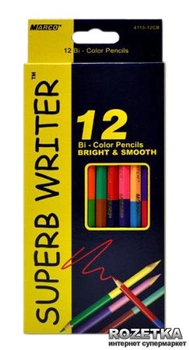 Карандаши цветные Marco Superb Writer двухсторонние 12 штук 24 цвета (4110-12CB)