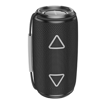 Черная портативная Bluetooth колонка Borofone BR38 с подсветкой BT V5.3.
