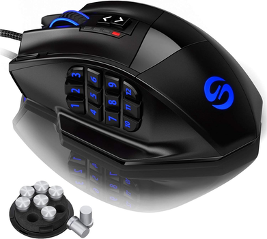 Игровая проводная мышь UtechSmart DS-2535 Черная Б/В g4