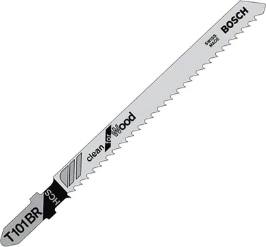 Пиляльне полотно HCS Bosch зворотній зуб (T101BR, 100 мм) 1шт для лобзика для деревини та ламінату (20647)