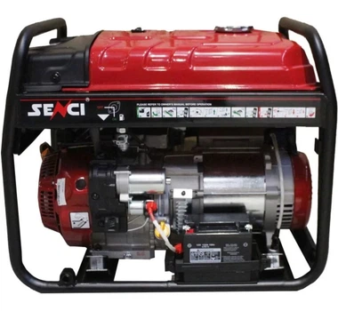 Бензиновый генератор Senci SC10000E (6.5 кВт, 50 Гц, 230 В, 25 л) однофазный (23007)