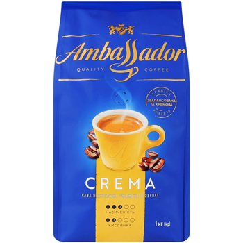 Кава в зернах Ambassador Crema 1 кг