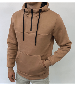Тепле худі з коротким замком - HECTOR - 30462 - M - Naturale
