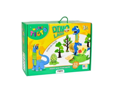 Набір для творчості STRATEG "Містер тісто" Dino Land (укр) 41035