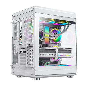 Корпус для ПК GameMax Hype White металл + стекло micro/mini/ATX без БП