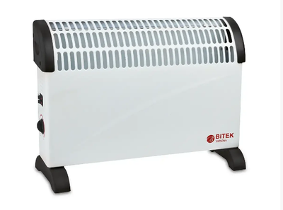 Электрический конвекционный обогреватель BITEK 4120BT 2000Вт — Механическое управление, защита от перегрева, напольная и настольная установка