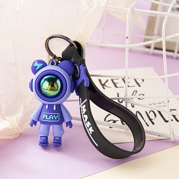 Брелок "Astronaut Bear" Фиолетовый