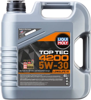 Моторное масло Liqui Moly Top Tec 4200 5W-30 NEW GENERATION 4 л (3715)