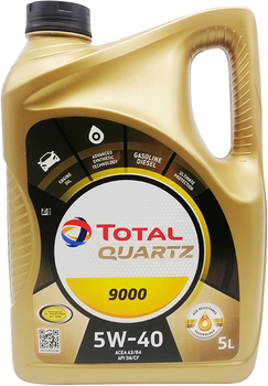 Моторное масло Total Quartz 9000 5W-40 5 л (148650)