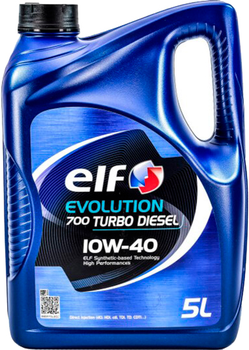 Моторна олива Elf Evolution 700 Turbo Diesel 10W-40 5 л (201553) (216672)