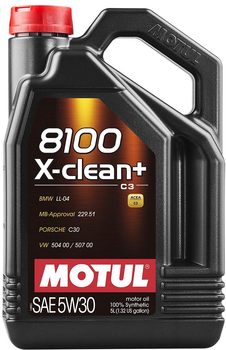 Моторное масло Motul 8100 X-clean+ 5W-30 5 л (106377)