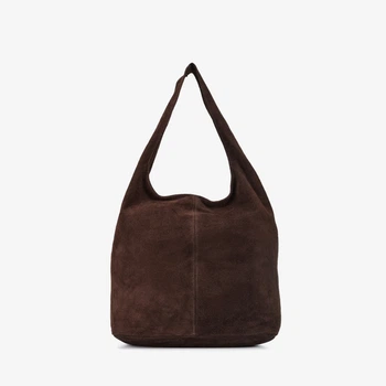 Сумка женская замшевая шоппер большая Regina Notte Shopper 3750 Шоколад