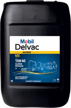 Моторна олива Mobil Delvac Modern 15W-40 Super Defense V4 20 л