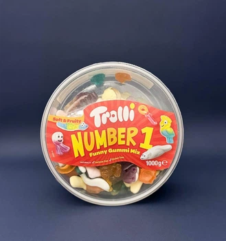 Желейные конфеты Trolli Number One Funny Gummi Mix 1 кг