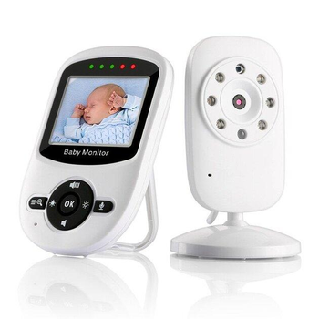 Видеоняня Baby Monitor SM-24, беспроводная радионяня с портативным дисплеем и измерением температуры Поворотная радионяня с энергосберегающим режимом