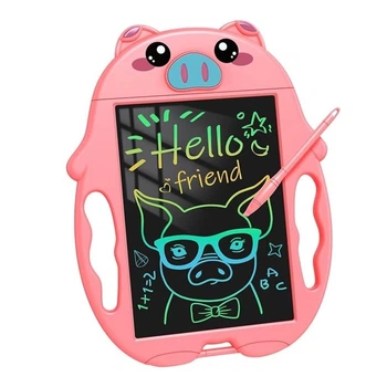 Дитячий графічний LCD планшет для малювання Kids Pad 9" Piggy Pink