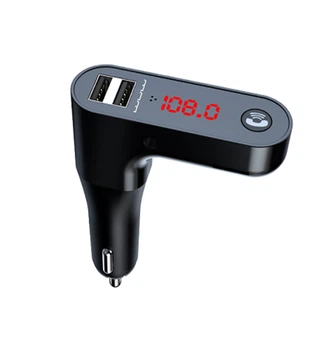 FM-трансмітер модулятор WUW C152 Bluetooth USB з дисплеєм чорний