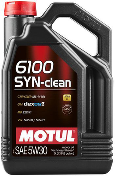Моторное масло Motul 6100 Syn-clean SAE 5W-30 5 л (107948)