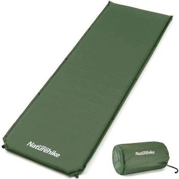 Матрац самонадувний Naturehike NH20DZ003 200×63×5 см поліестер 190T Темно-зелений (33-79-6927595773680)