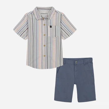 Детский летний комплект (рубашка + шорты) для мальчика Calvin Klein 377929307 86 см Разноцветный (1159815378)