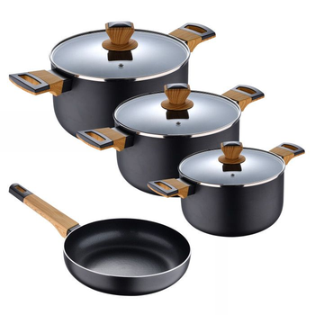 Набір посуду Bergner Earth black 7 предметів (BG-34630-BK)