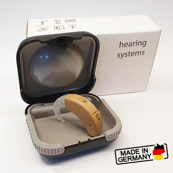 Слуховой аппарат Hearing Systems BE301 с тримерной настройкой звука для компенсации средней и сильной потери слуха