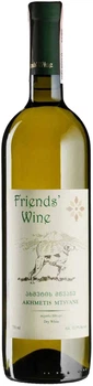 Вино виноградне натуральне Friends' wine Ахметіс Мцване сухе біле 0.75 л (4860110400093)