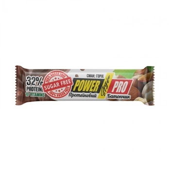 Протеїновий батончик Power Pro 32% з горіхами Nutella без цукру 60 грам в упаковці (VMD-1205984)