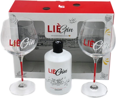 Джин LieGin Original 0.5 л 43% у п/у + 2 келихи (5413214100384)