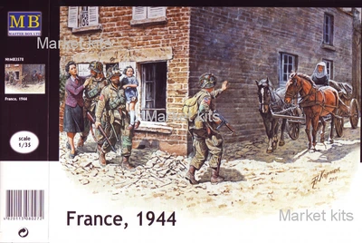 Сборные фигурки людей, Франция 1944 1:35 Master Box (MB3578)