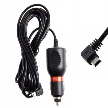 Dakota автомобильная зарядка mini usb угловая в прикуриватель 12-30v 2.4A MiniUsb для навигатора или видеорегистратора