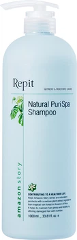 Шампунь освежающий для волос склонных к жирности Natural Puri SPA Amazon Story Repit, 1000 мл