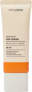 Солнцезащитный крем с антиоксидантной защитой Who Cares Bifida Barrier Sun Cream, 40 мл