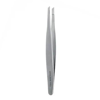 Пинцет для бровей Staleks Pro EXPERT 20 TYPE 4 (узкие скошенные кромки)