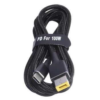 Зарядный шнур питания 100W 20V 11.0×4.5мм от повербанка USB Type-C для Lenovo Slim Square DP для ноутбуков Lenovo Thinkpad (775591)