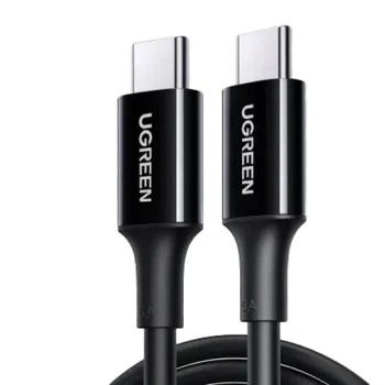 Кабель USB-C 100W UGREEN US562 Type-C to Type-C PD QC 4.0/3.0 для быстрой зарядки MacBook Pro, Samsung PVC 1м (15176)