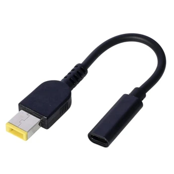 Кабель питания USB Type-C 100W DC 10.0×6 Lenovo Slim Square DP для подзарядки ноутбука от повербанка USB (50164)