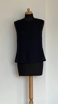 Блузка темно-синя S H&M