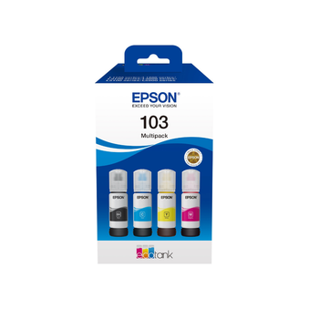 Набір чорнил Multipack 4-colour для картриджа Epson 103 EcoTank серії L / 70ml х 4 (C13T00S64A)