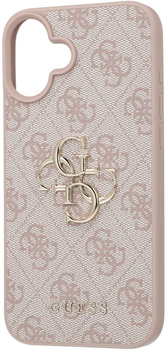 Панель Guess Hardcase 4G Big Logo для Apple iPhone 16 Plus Pink (GUHCP16M4GMGPI)