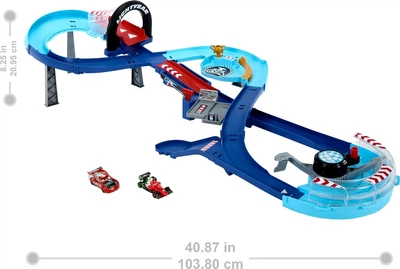 Ігровий набір трек Mattel Маквін і Франческо бернуллі Тачки (HXJ32)