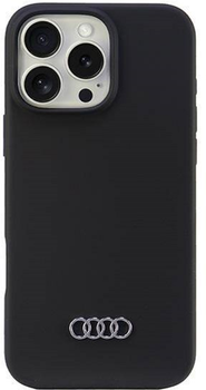 Панель Audi Silicone Case для Apple iPhone 16 Pro Max Black (6955250227995)