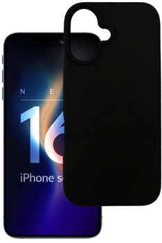 Etui 3mk Silicone Case do Apple iPhone 16 Black (5903108586610)