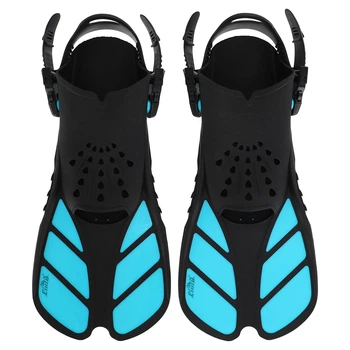 Ласты тренировочные короткие с открытой пяткой CIMA 8968 размер S-M (37-42) Blue-Black